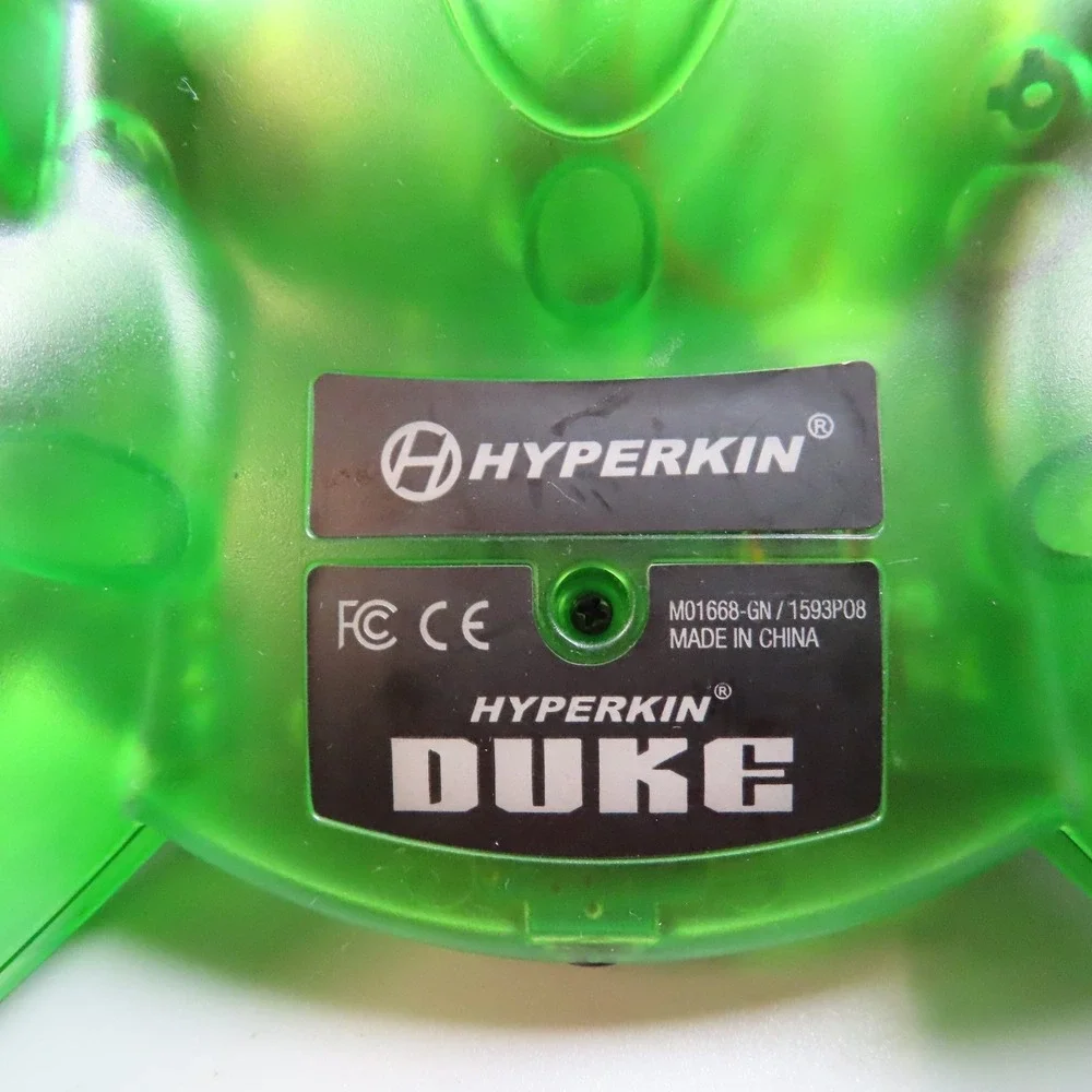 Hyperkin Duke‎ Green Wired Xbox One PC Controller FOR PARTS AS/IS